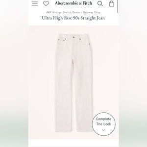 Abercrombie and Fitch Ultra High Rise 90’s Straight Jean Curve Love
